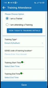 Ennum Ezhuthum Training Attendance