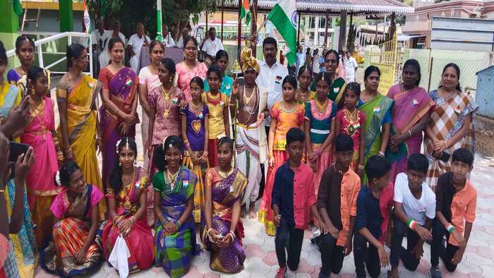 Kalampalayam School | காளம்பாளையம் அரசு பள்ளியில் சுதந்திர தினவிழா